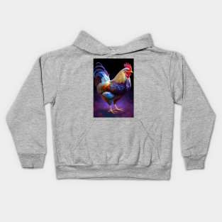 Farm Chicken Art Kids Hoodie